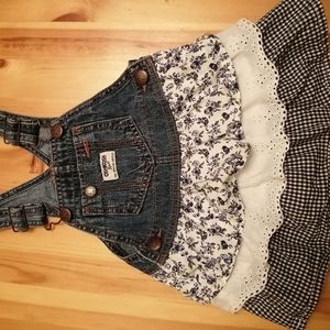 Overall jean dress